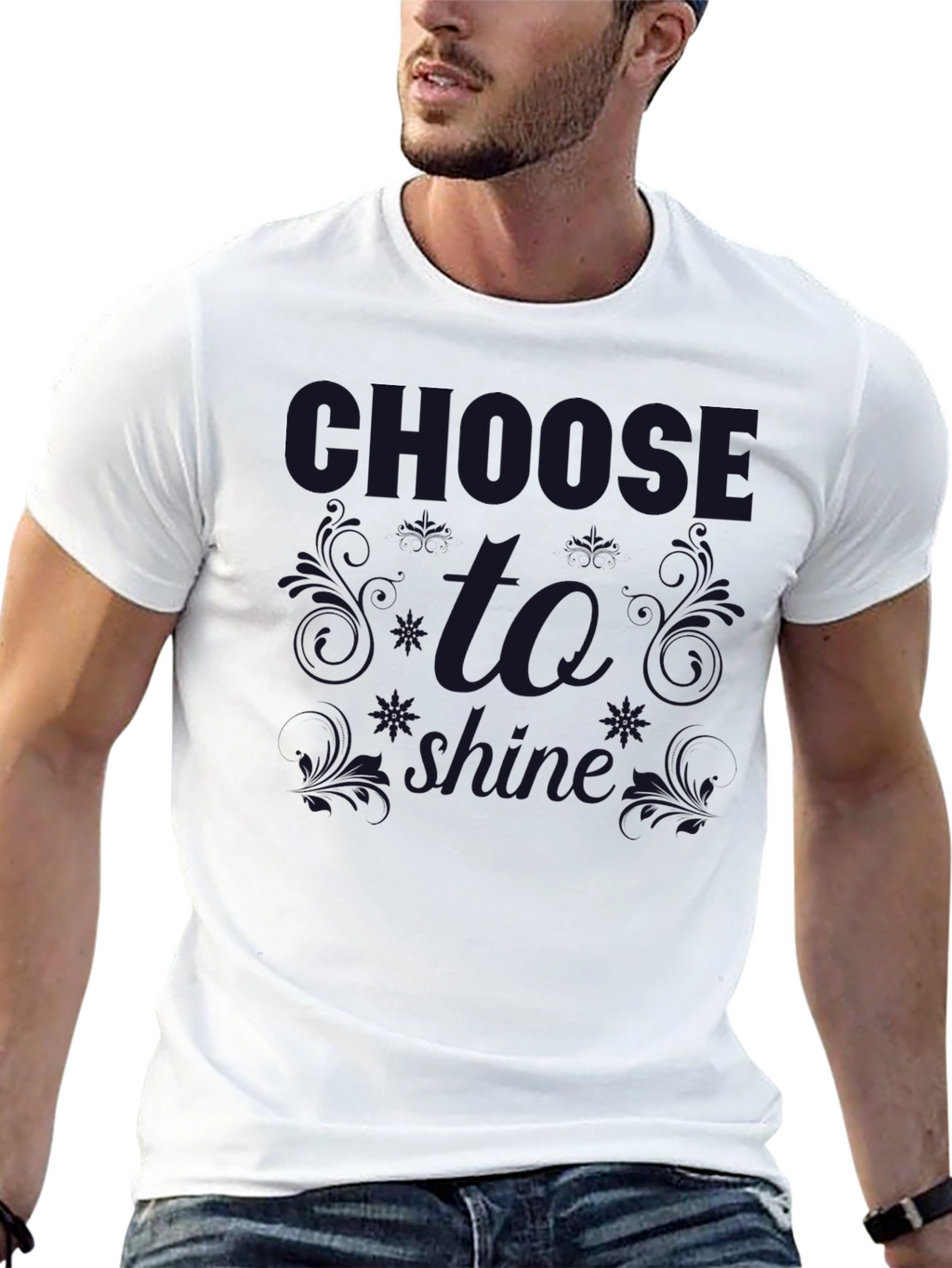 Camiseta Negra Choose To Shine