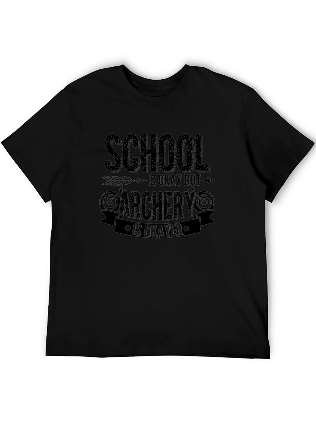 Camiseta Negra Archery is Okayer