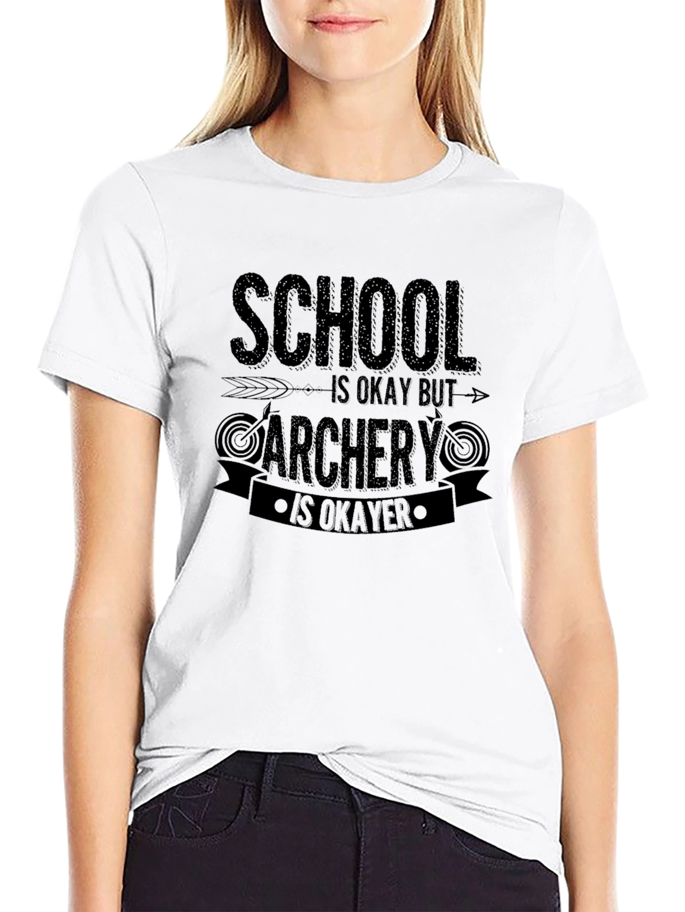 Camiseta Negra Archery is Okayer