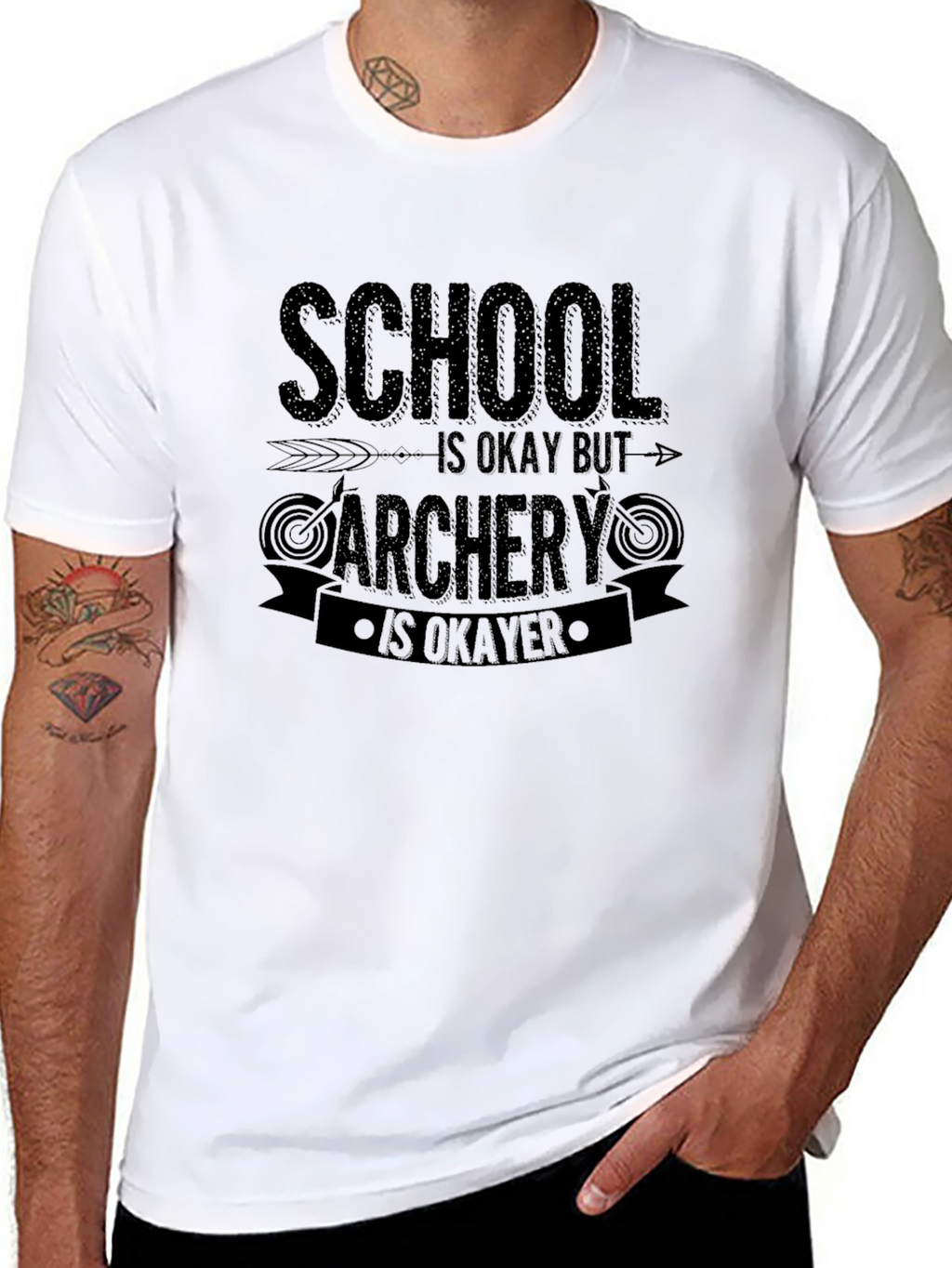 Camiseta Negra Archery is Okayer