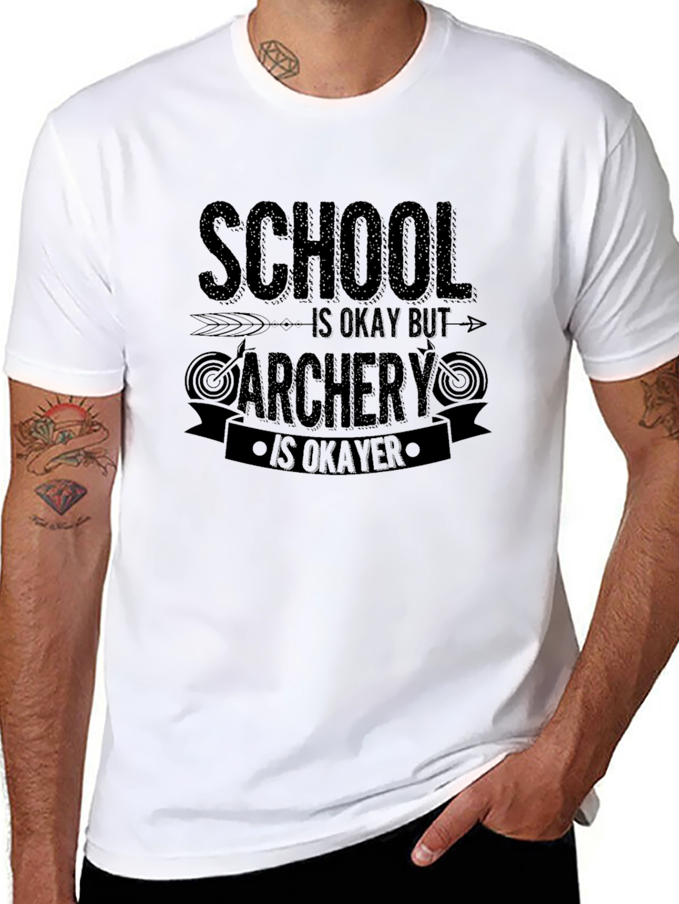 Camiseta Negra Archery is Okayer