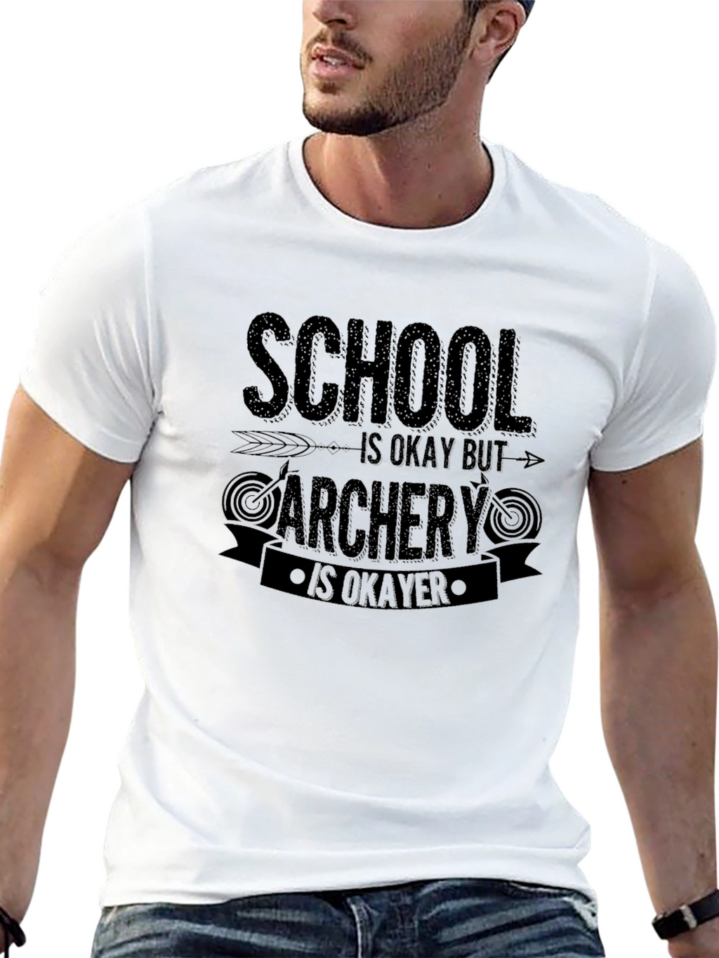Camiseta Negra Archery is Okayer