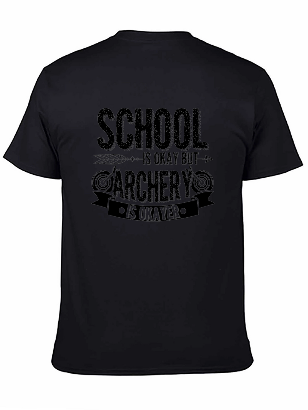 Camiseta Negra Archery is Okayer