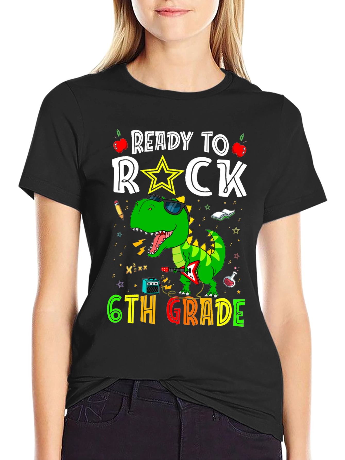 Camiseta lista para rockear en sexto grado