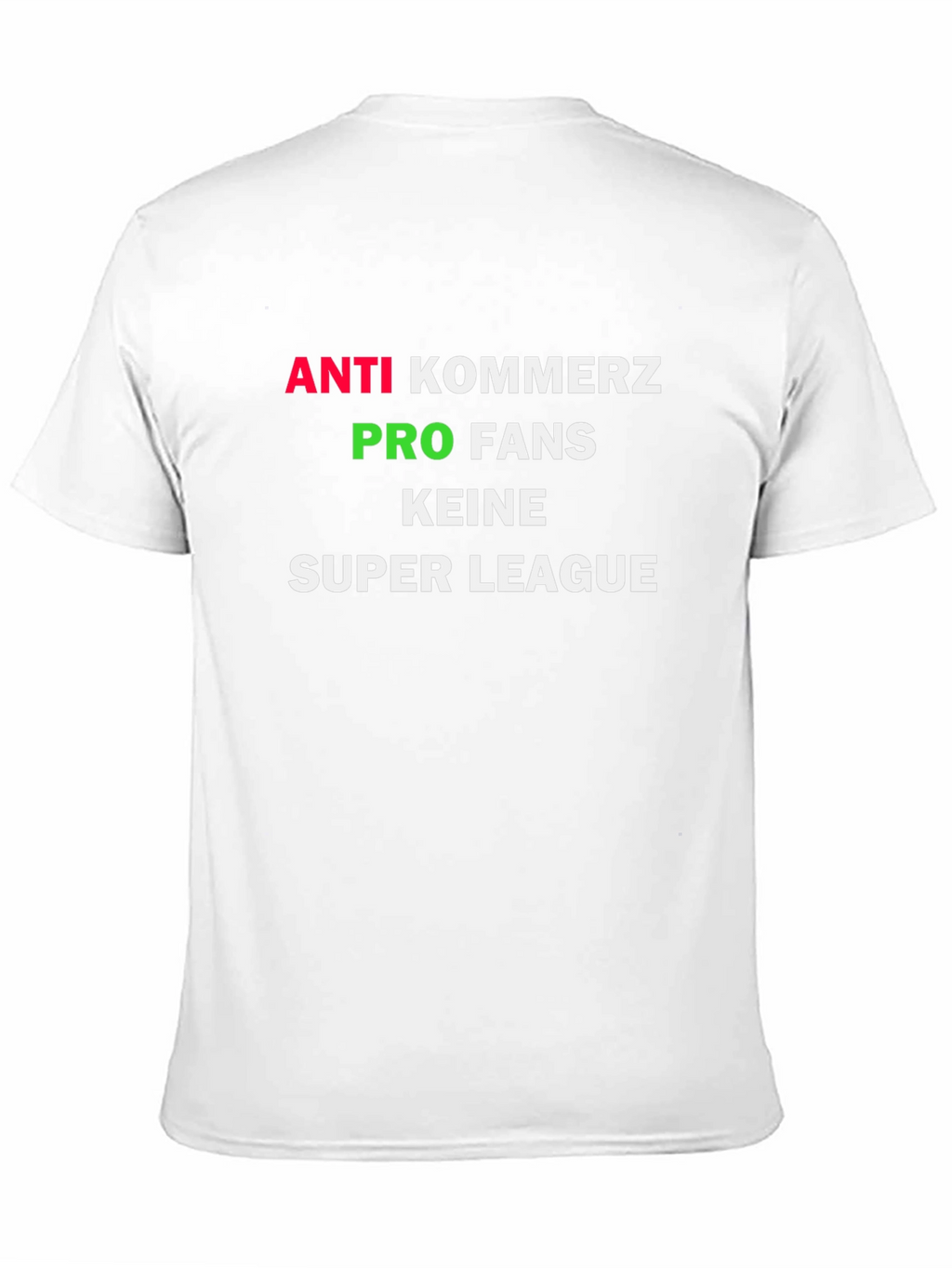 Camiseta Negra Anti-Comercio Pro Fans Super League