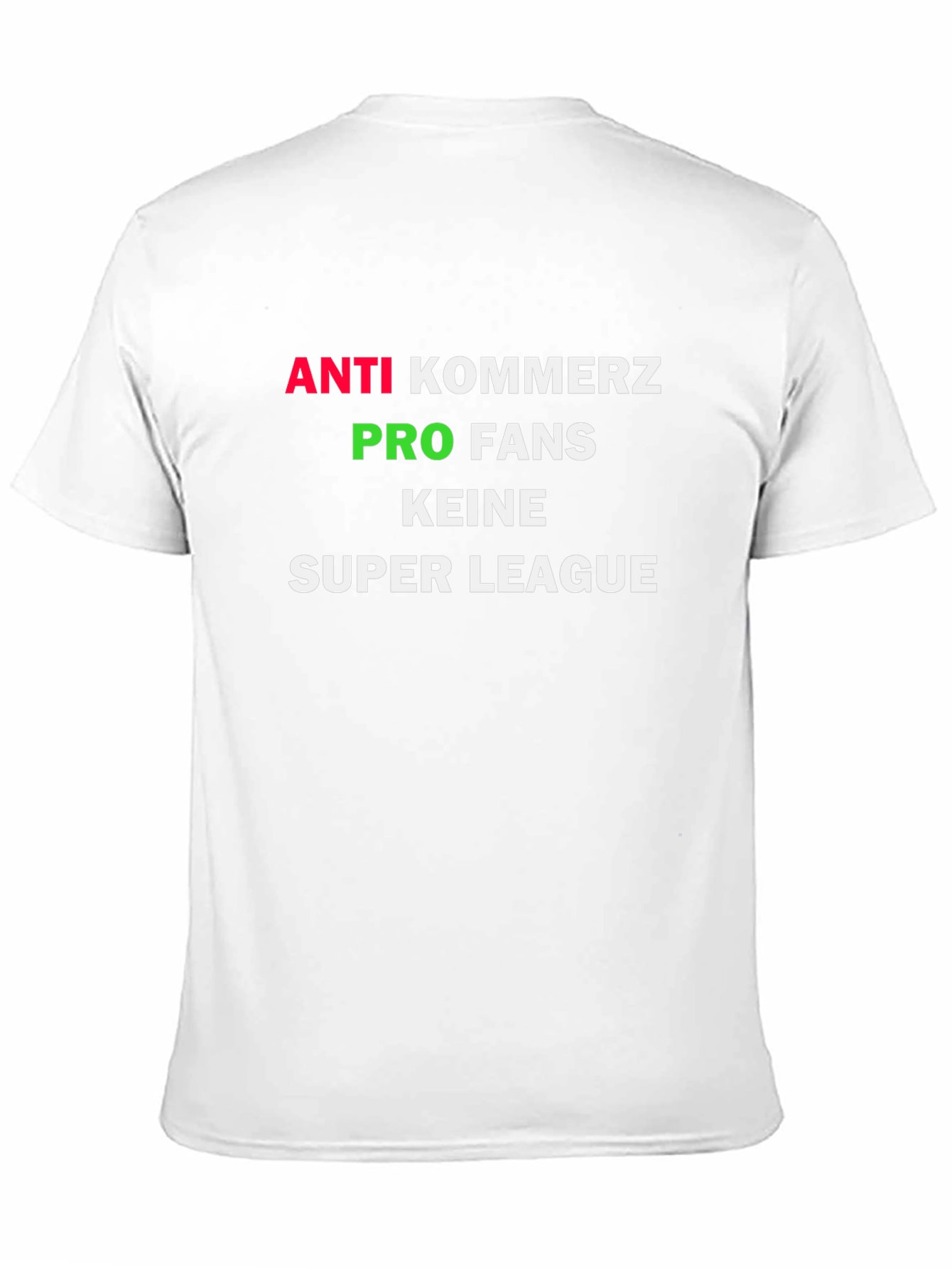 Camiseta Negra Anti-Comercio Pro Fans Super League