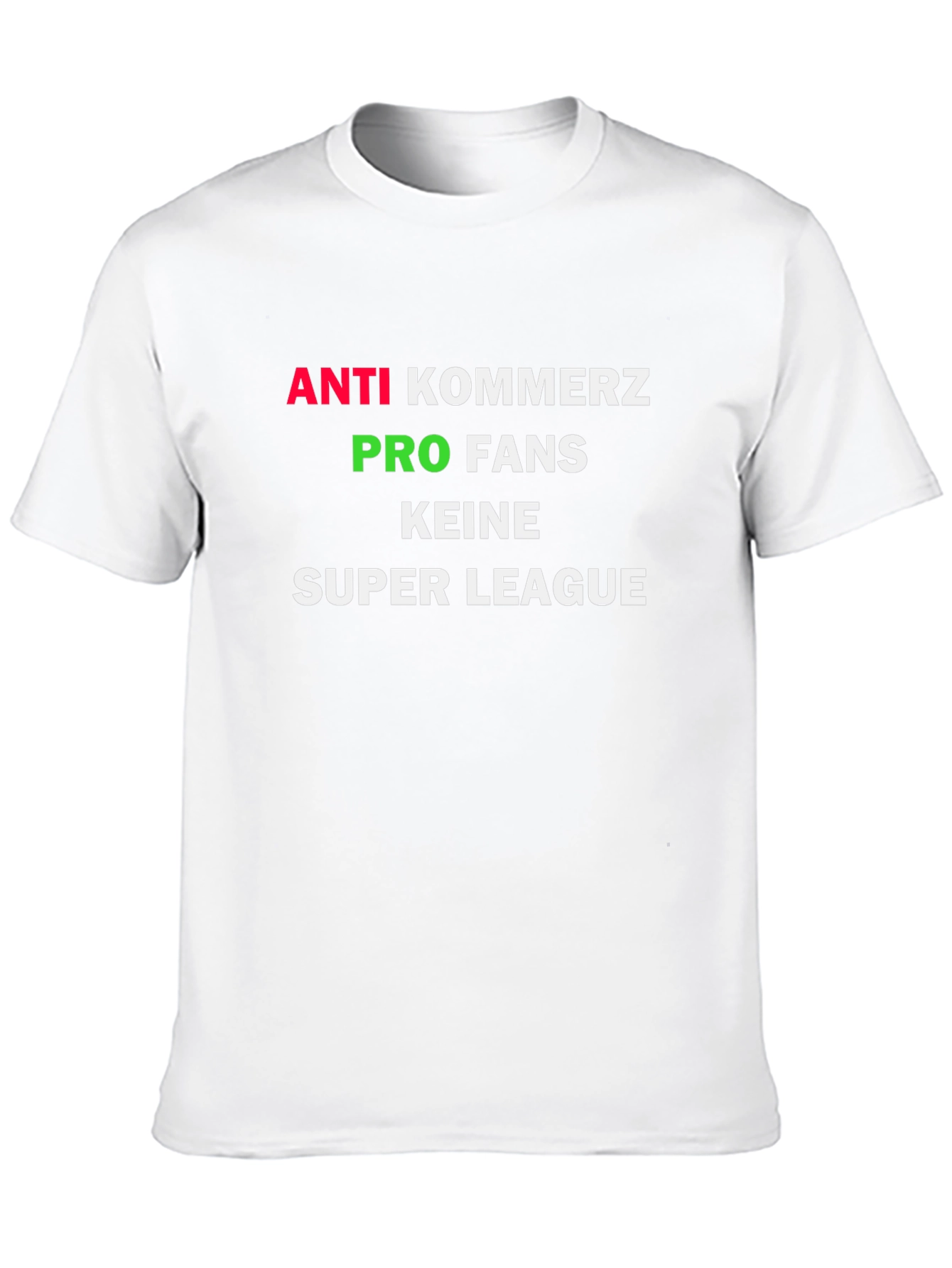 Camiseta Negra Anti-Comercio Pro Fans Super League