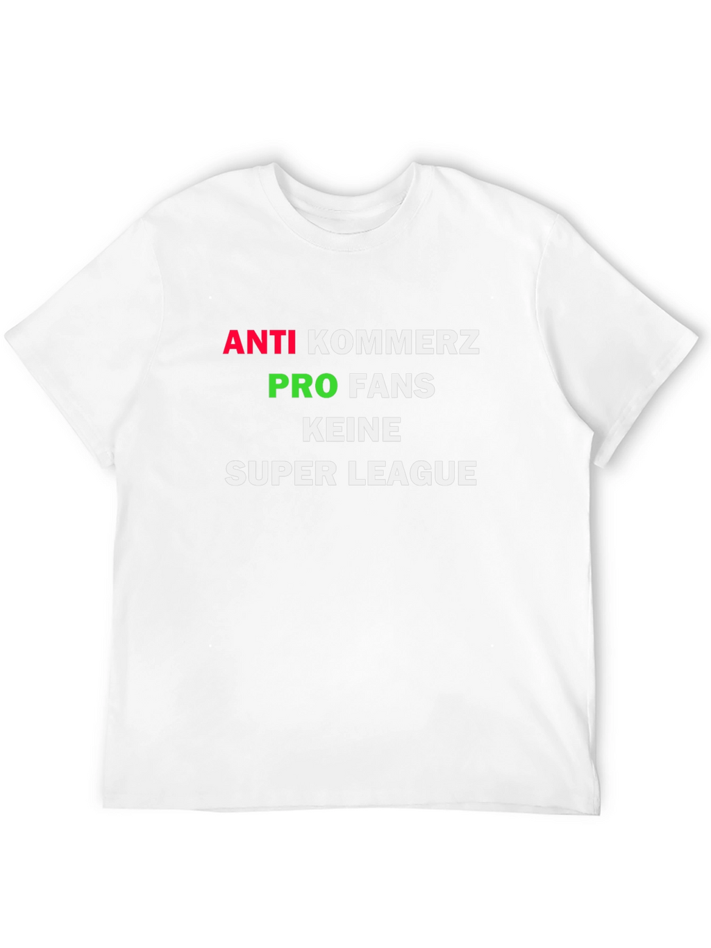 Camiseta Negra Anti-Comercio Pro Fans Super League