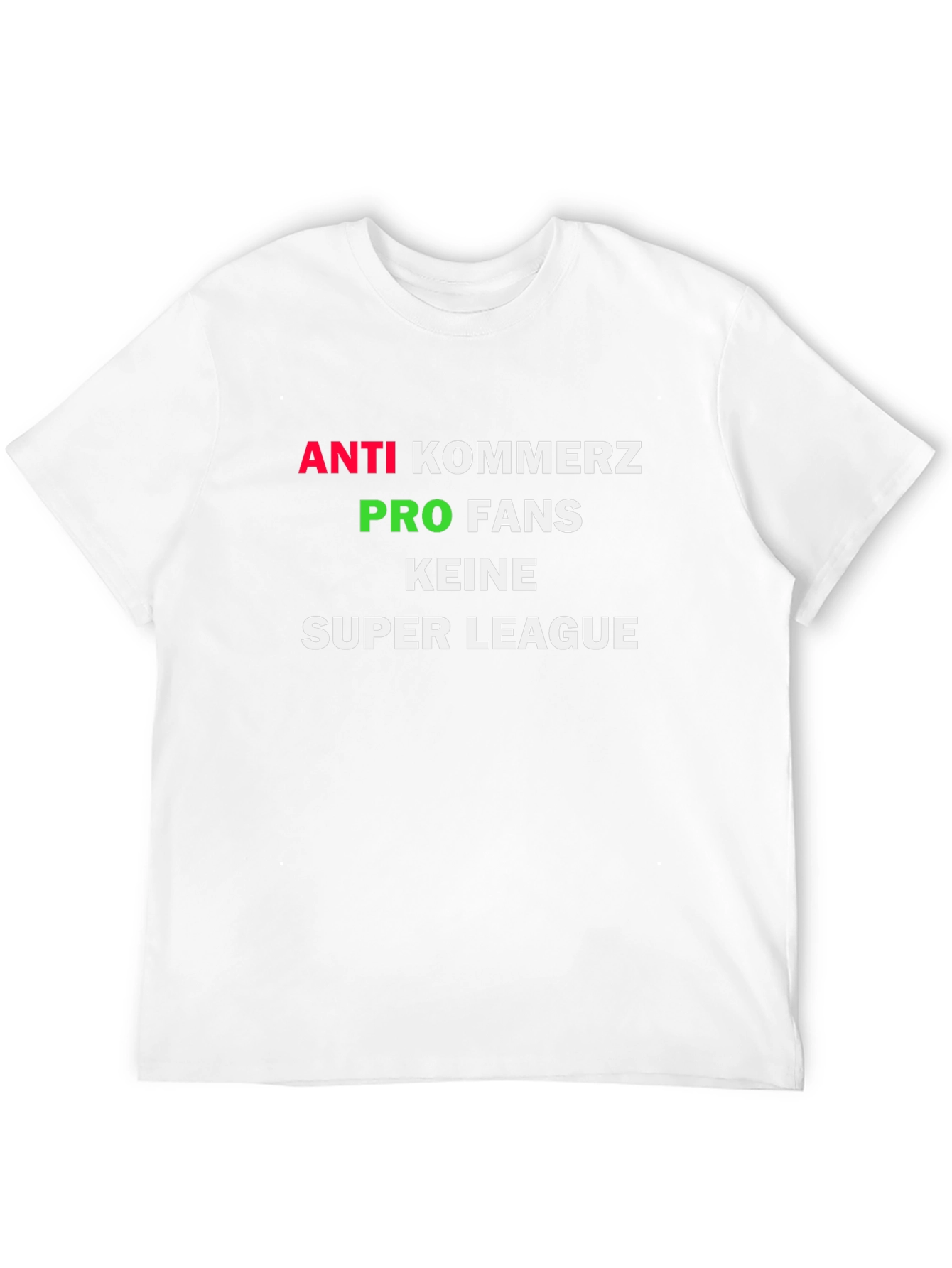 Camiseta Negra Anti-Comercio Pro Fans Super League