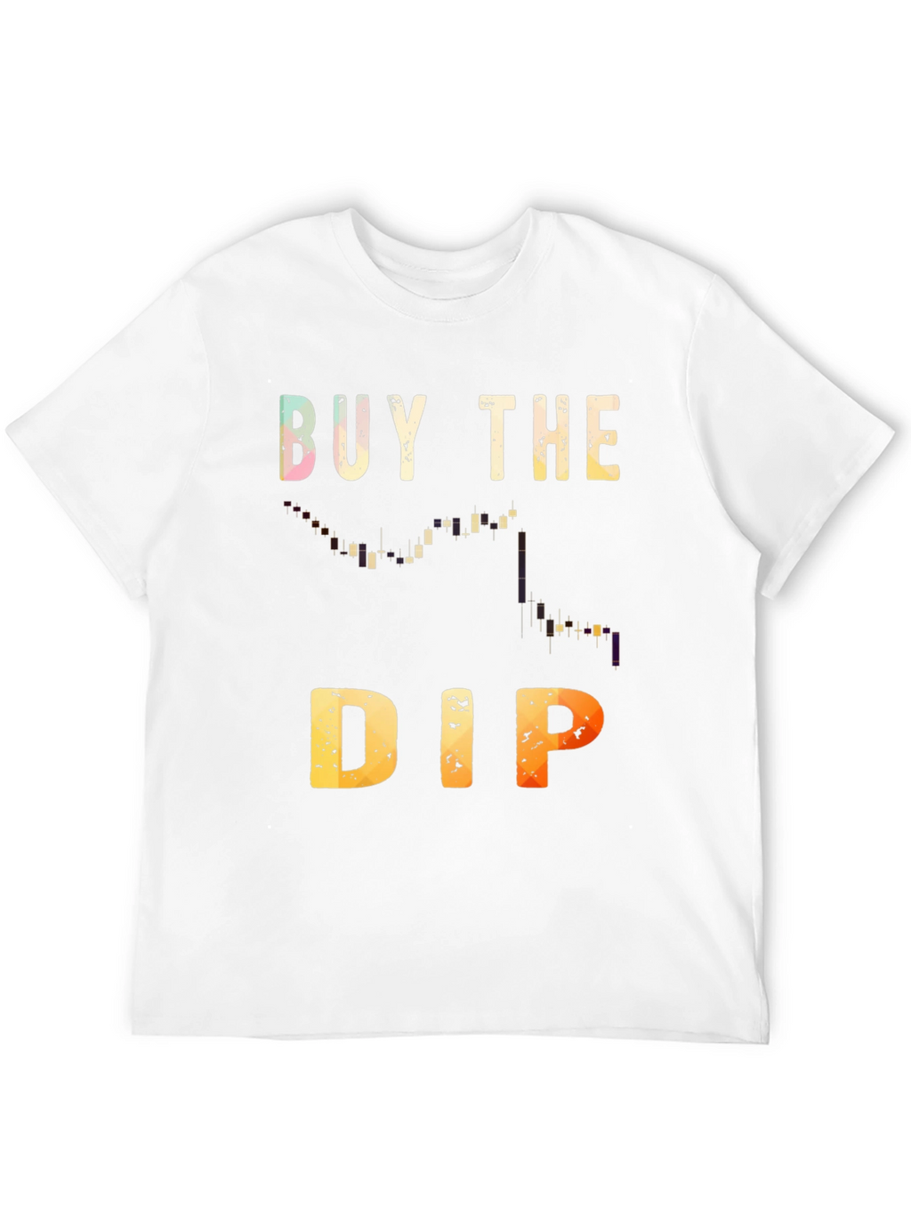 Camiseta Negra Buy the Dip Trading Inversión