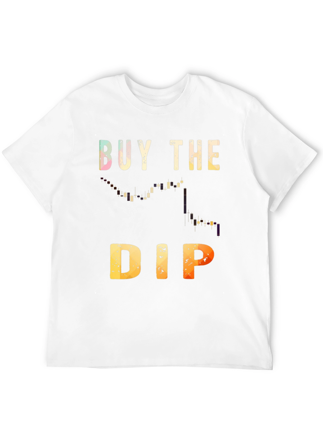 Camiseta Negra Buy the Dip Trading Inversión