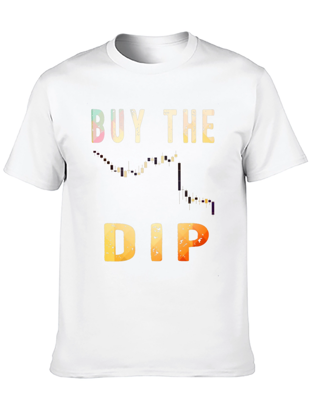 Camiseta Negra Buy the Dip Trading Inversión
