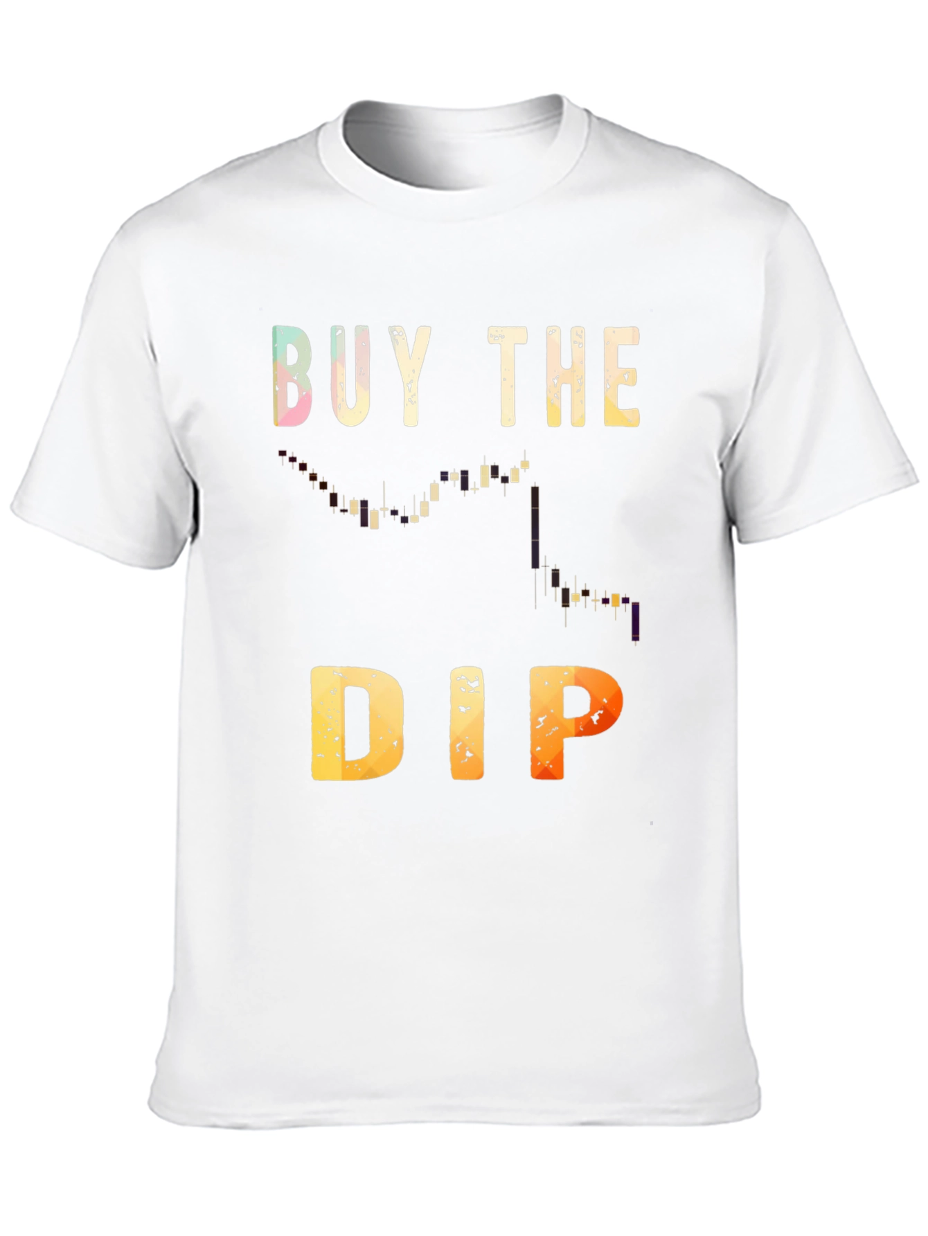 Camiseta Negra Buy the Dip Trading Inversión