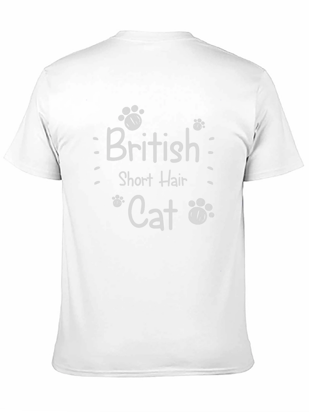 Camiseta Negra British Short Hair Cat