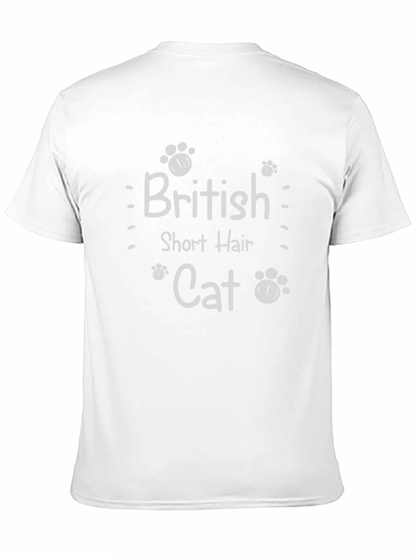 Camiseta Negra British Short Hair Cat