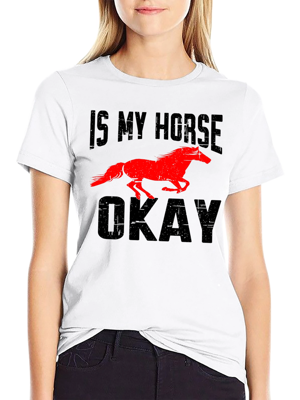 Camiseta Hombre ¿Mi Caballo Está Bien?