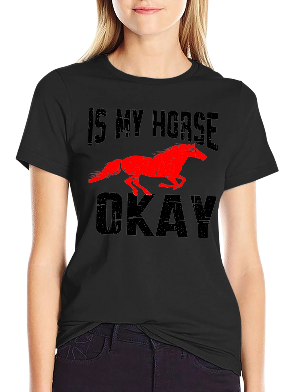Camiseta Hombre ¿Mi Caballo Está Bien?