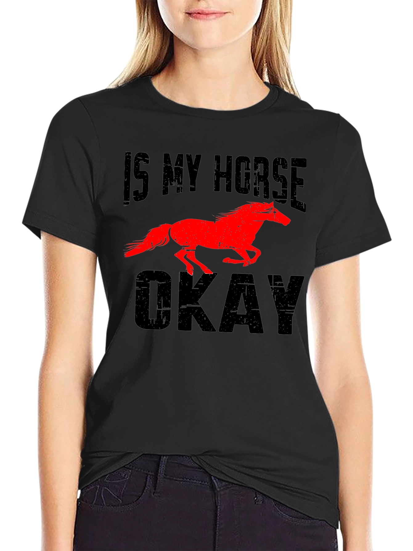 Camiseta Hombre ¿Mi Caballo Está Bien?