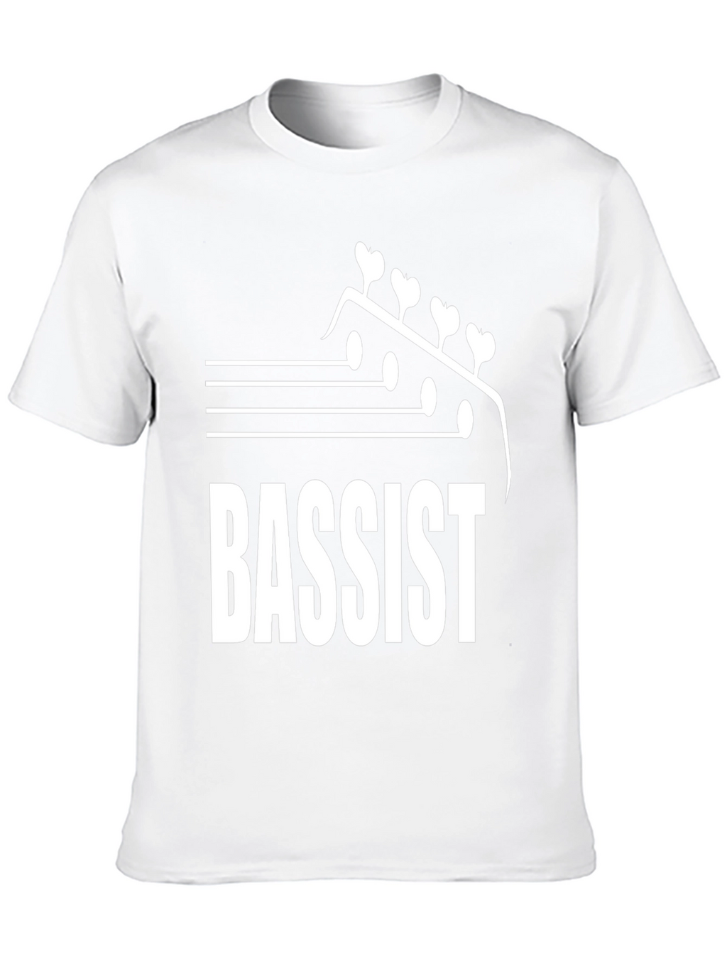 Camiseta Negra Bajista - Diseño Musical Único