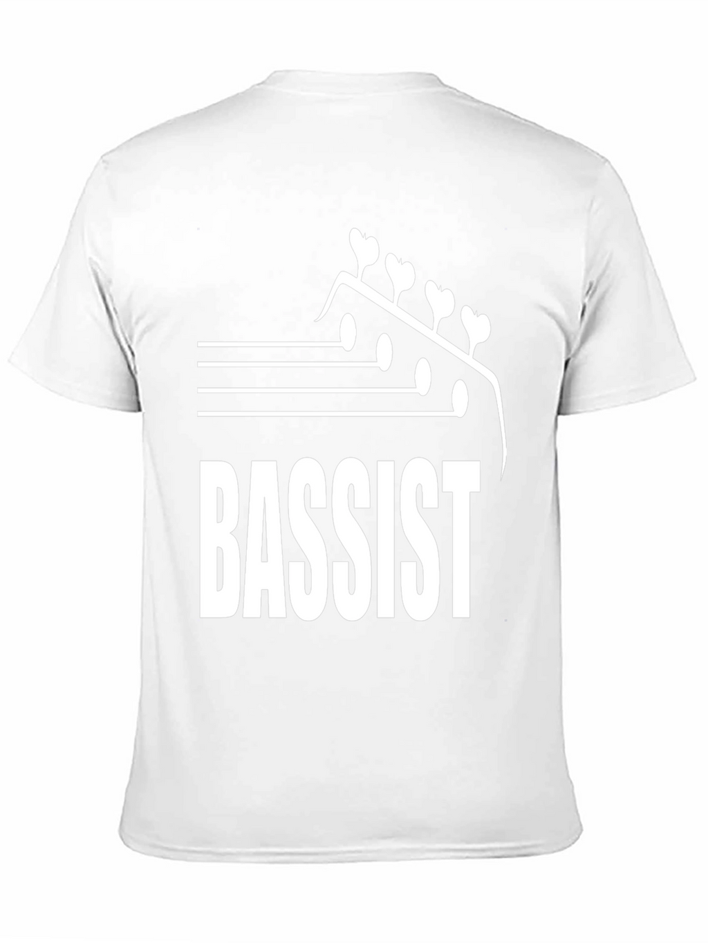 Camiseta Negra Bajista - Diseño Musical Único