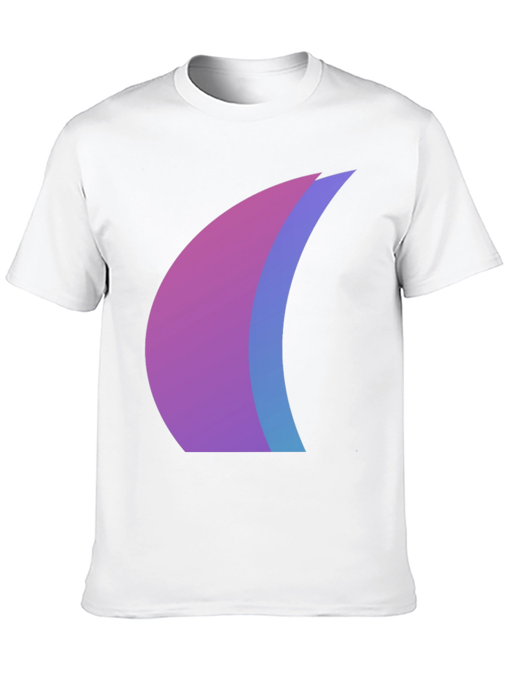 Camiseta Negra con Diseño Abstracto Degradado