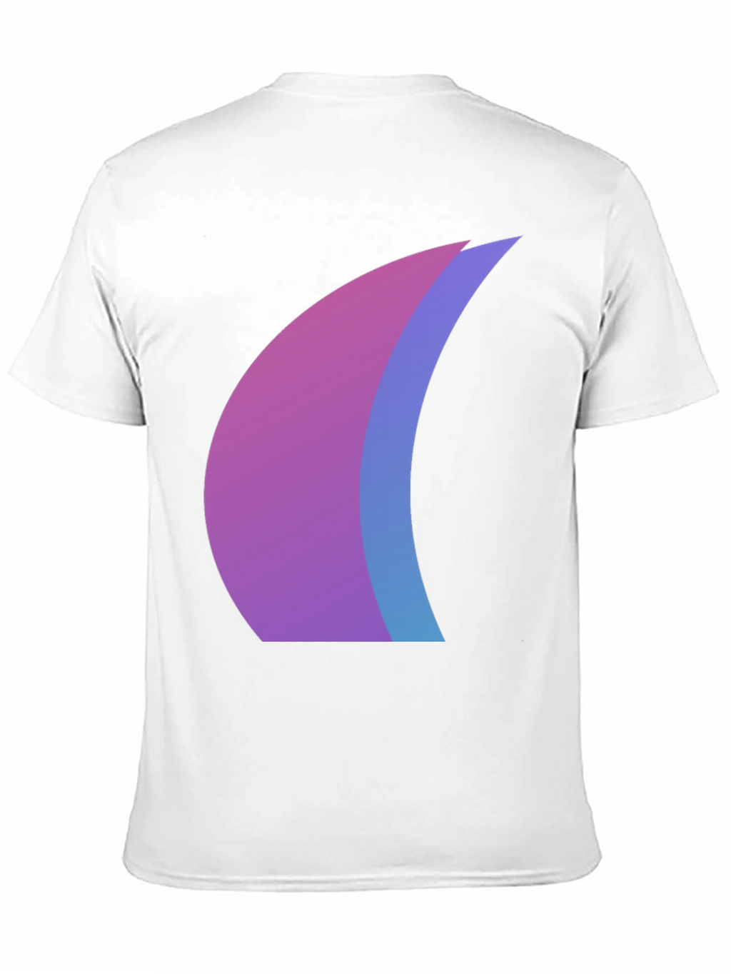 Camiseta Negra con Diseño Abstracto Degradado