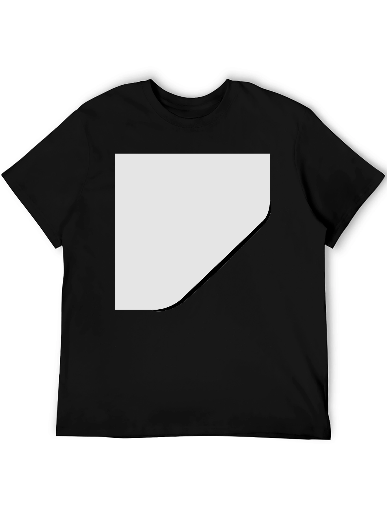 Camiseta Negra Casual con Diseño Personalizable