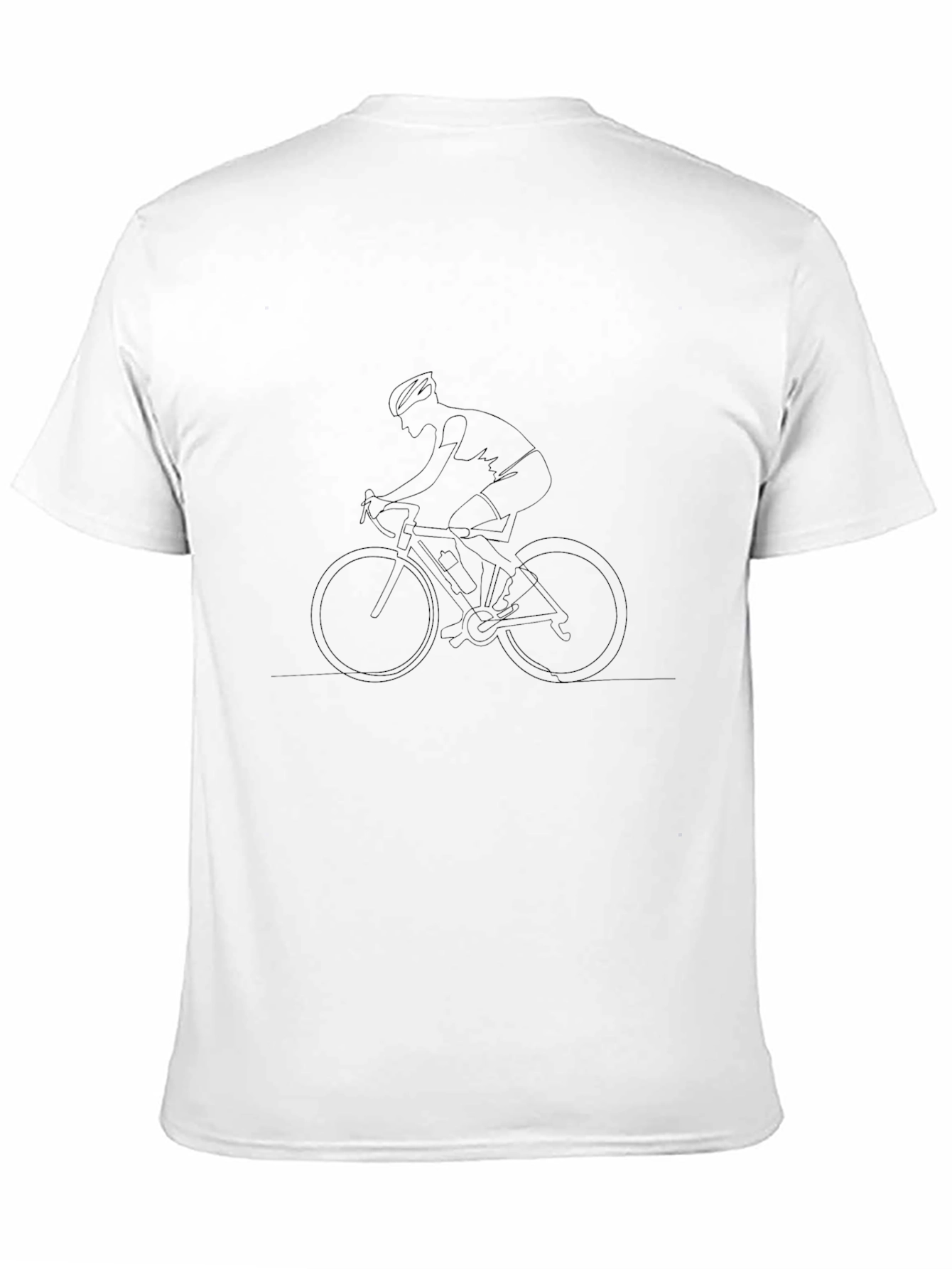 Camiseta Negra Ciclismo Minimalista