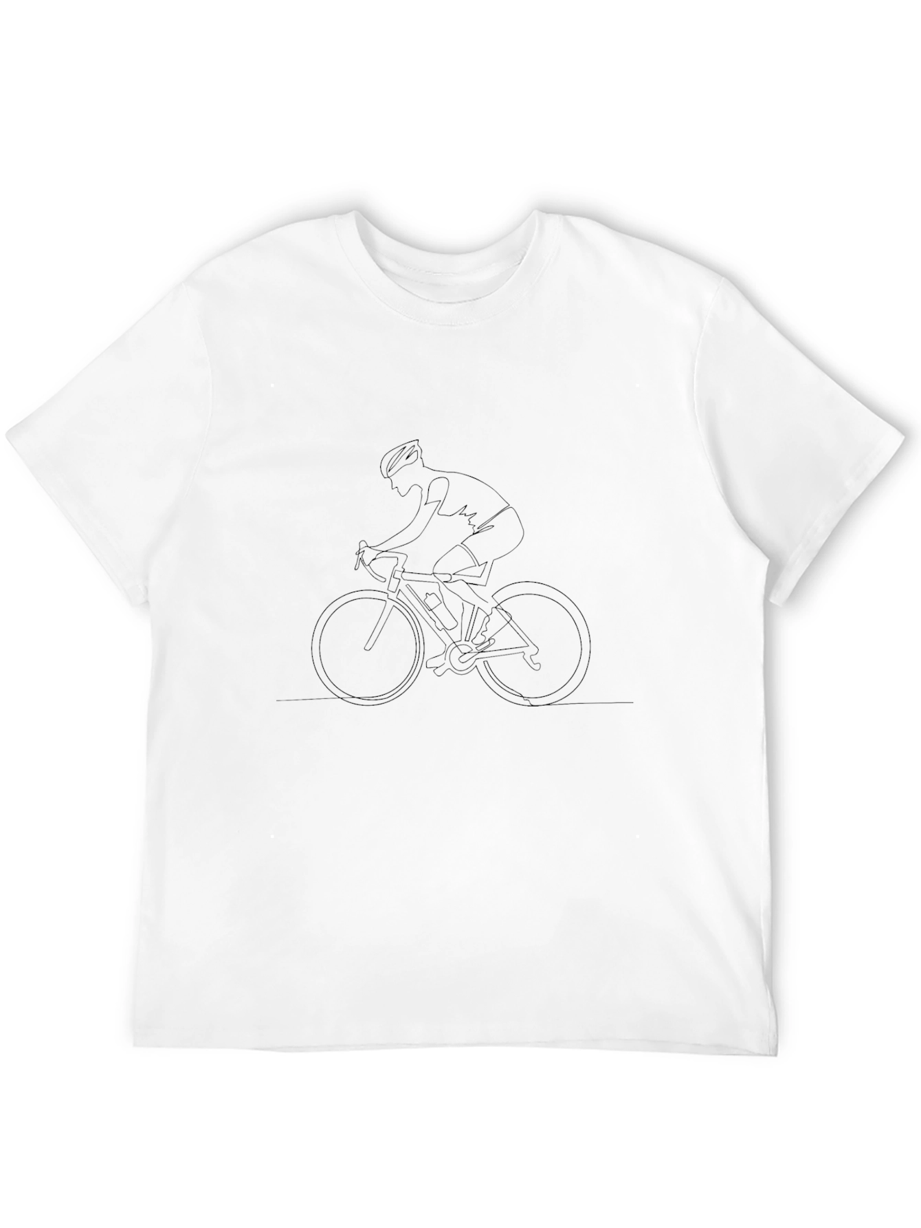Camiseta Negra Ciclismo Minimalista