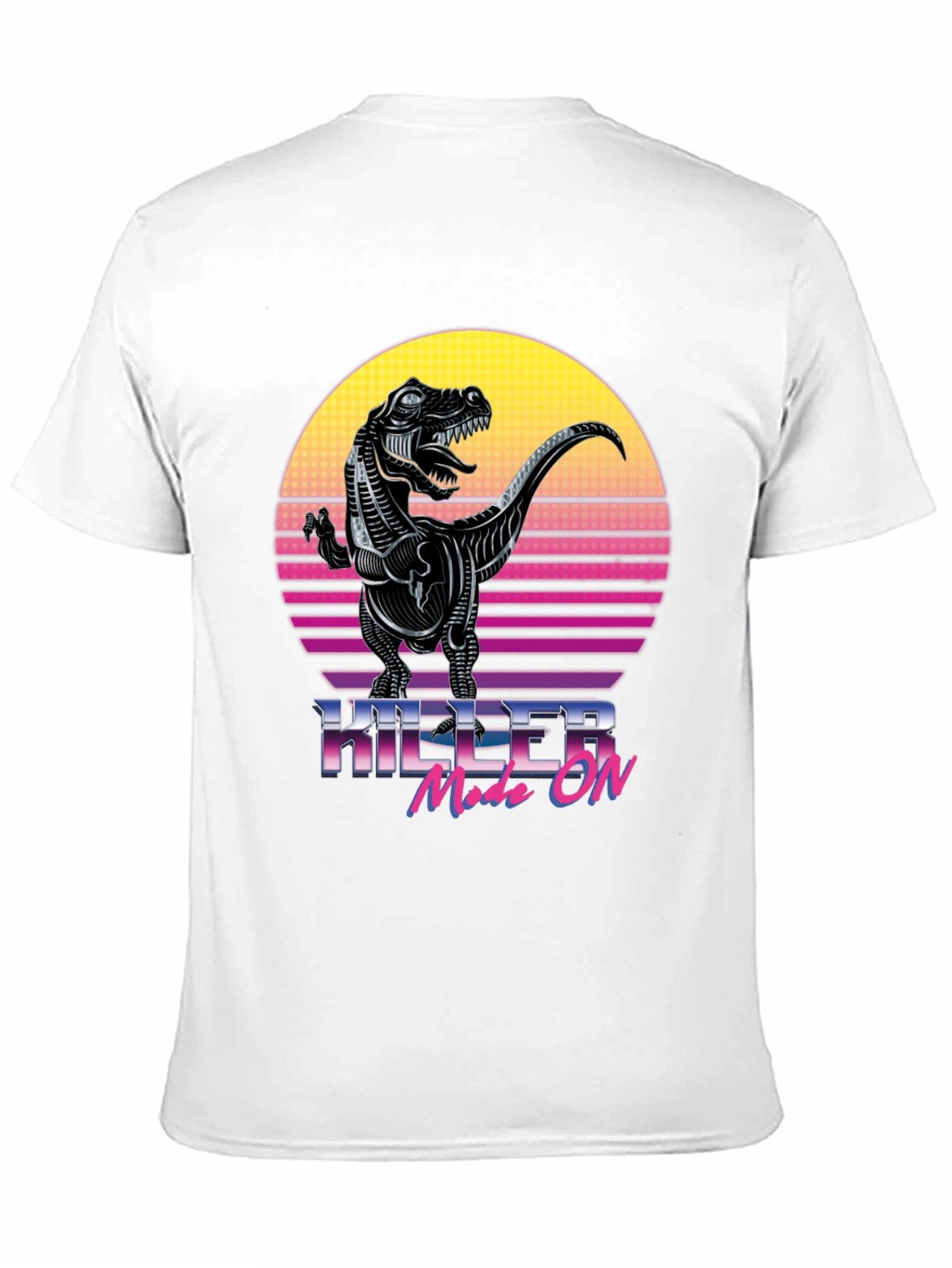 Camiseta con Diseño Retro de Dinosaurio Killer Mode ON