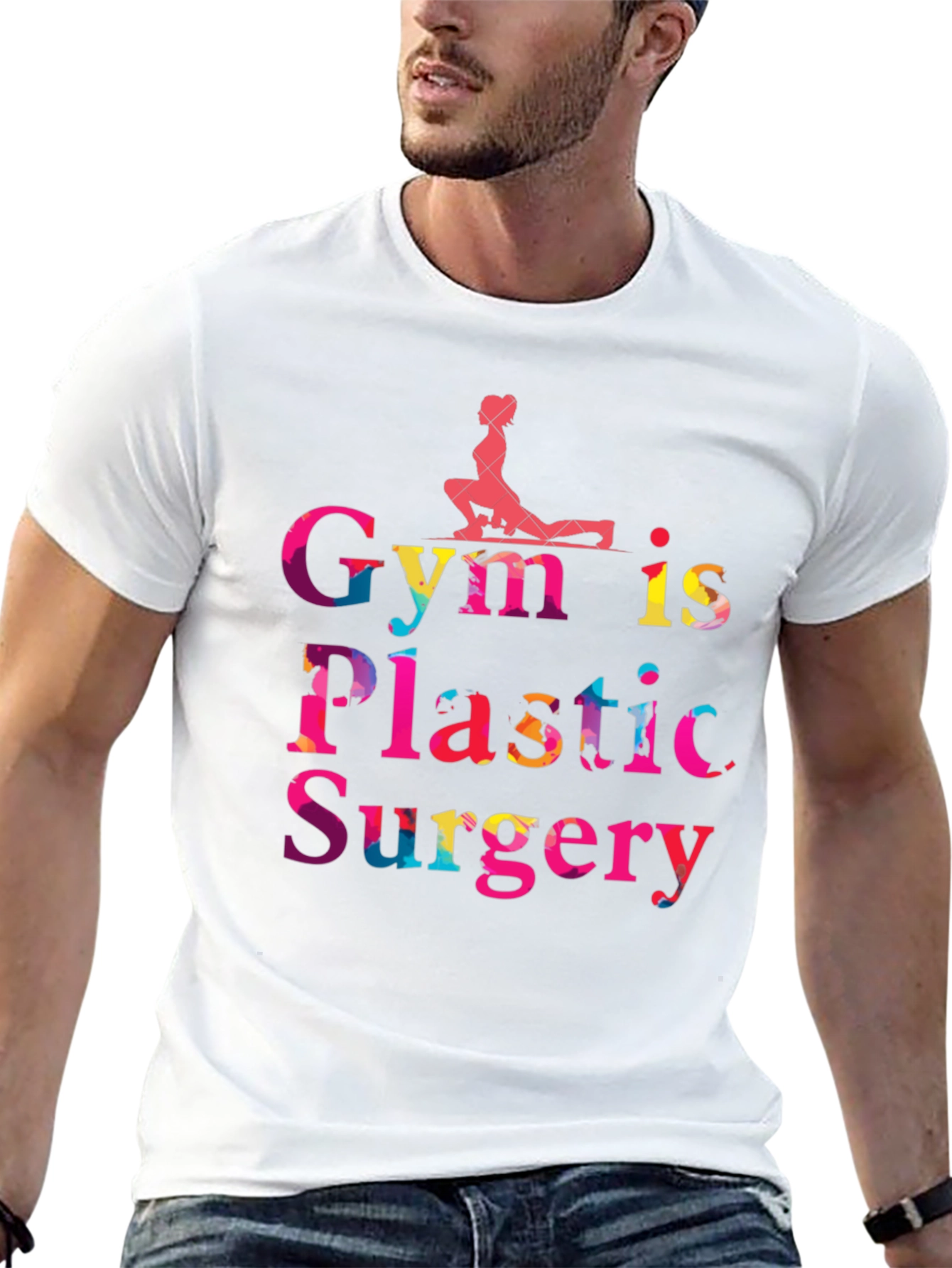 Camiseta Gym is Plastic Surgery Negra