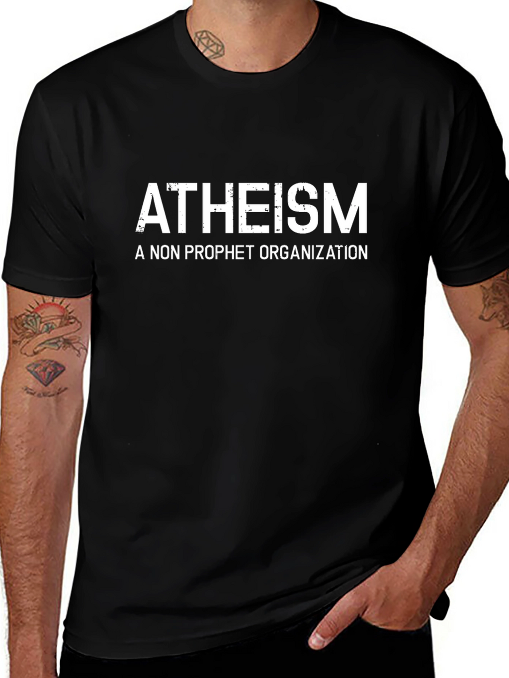 Camiseta Atheism: A Non Prophet Organization