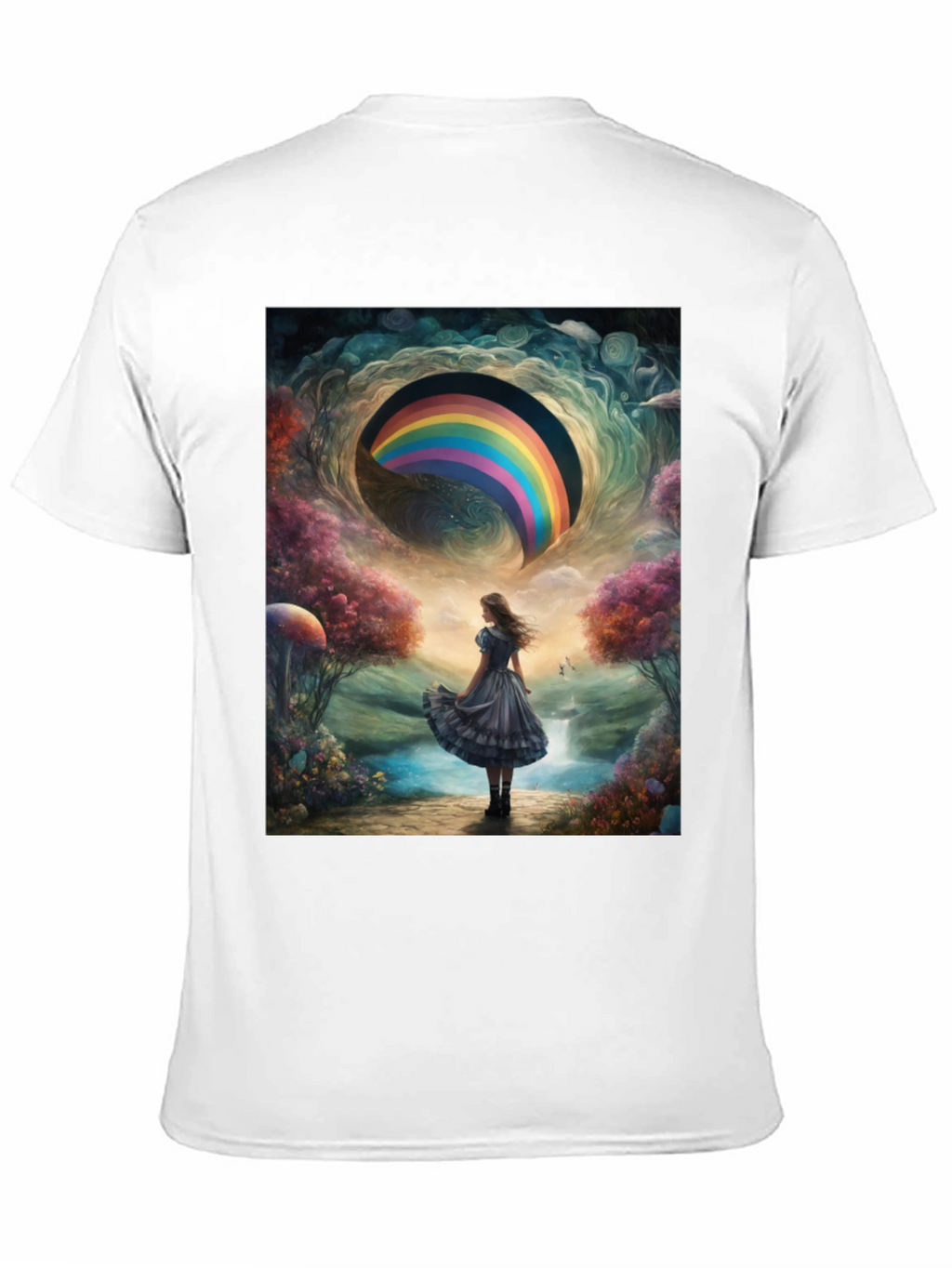 Camiseta Hombre Diseño Fantasía Arcoíris