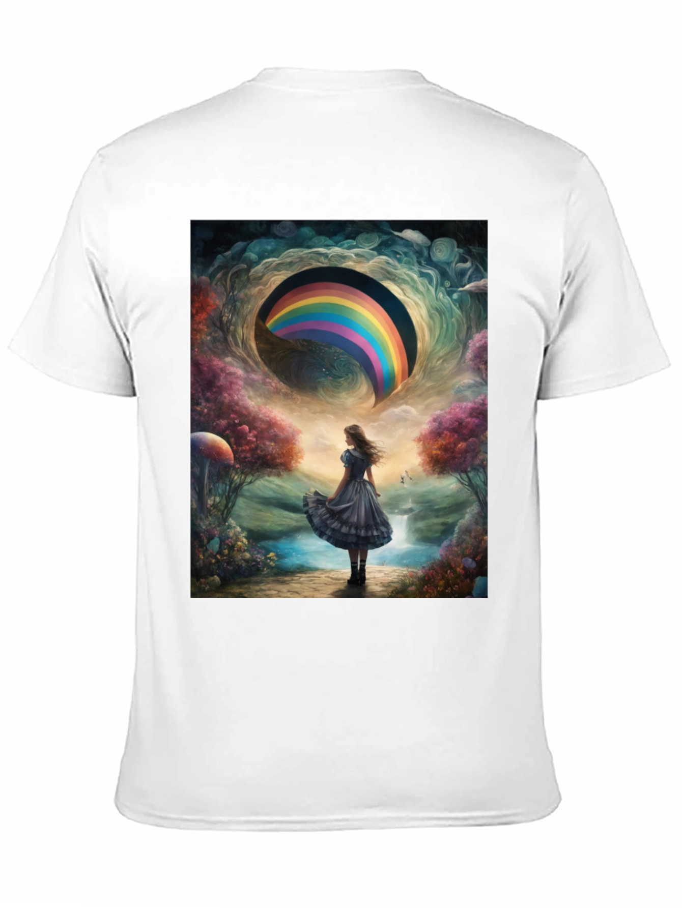 Camiseta Hombre Diseño Fantasía Arcoíris