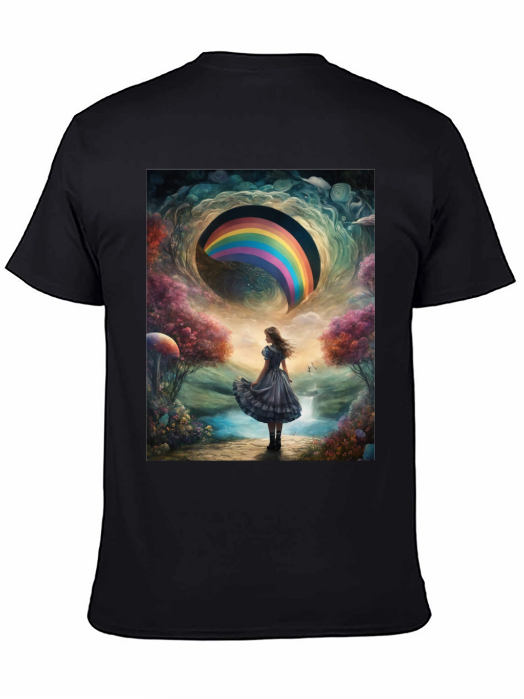 Camiseta Hombre Diseño Fantasía Arcoíris