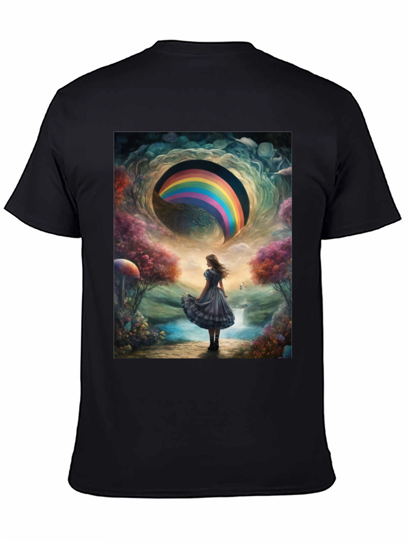 Camiseta Hombre Diseño Fantasía Arcoíris
