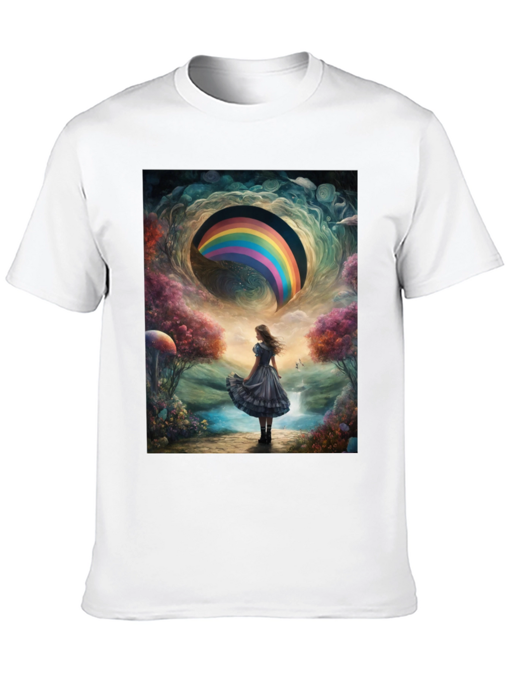 Camiseta Hombre Diseño Fantasía Arcoíris