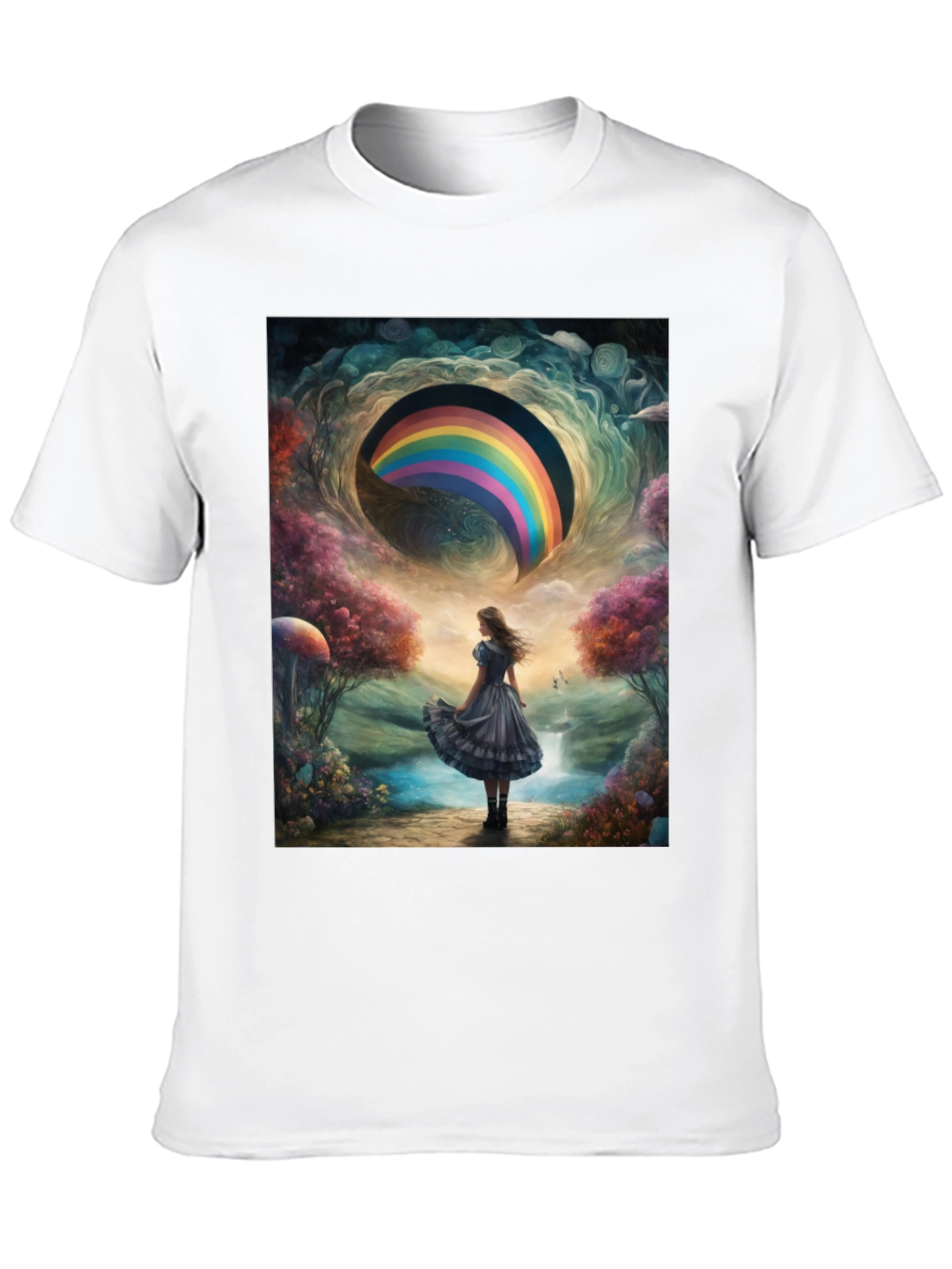 Camiseta Hombre Diseño Fantasía Arcoíris