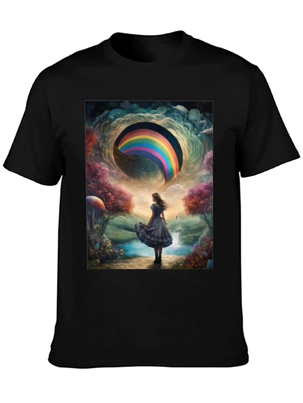 Camiseta Hombre Diseño Fantasía Arcoíris