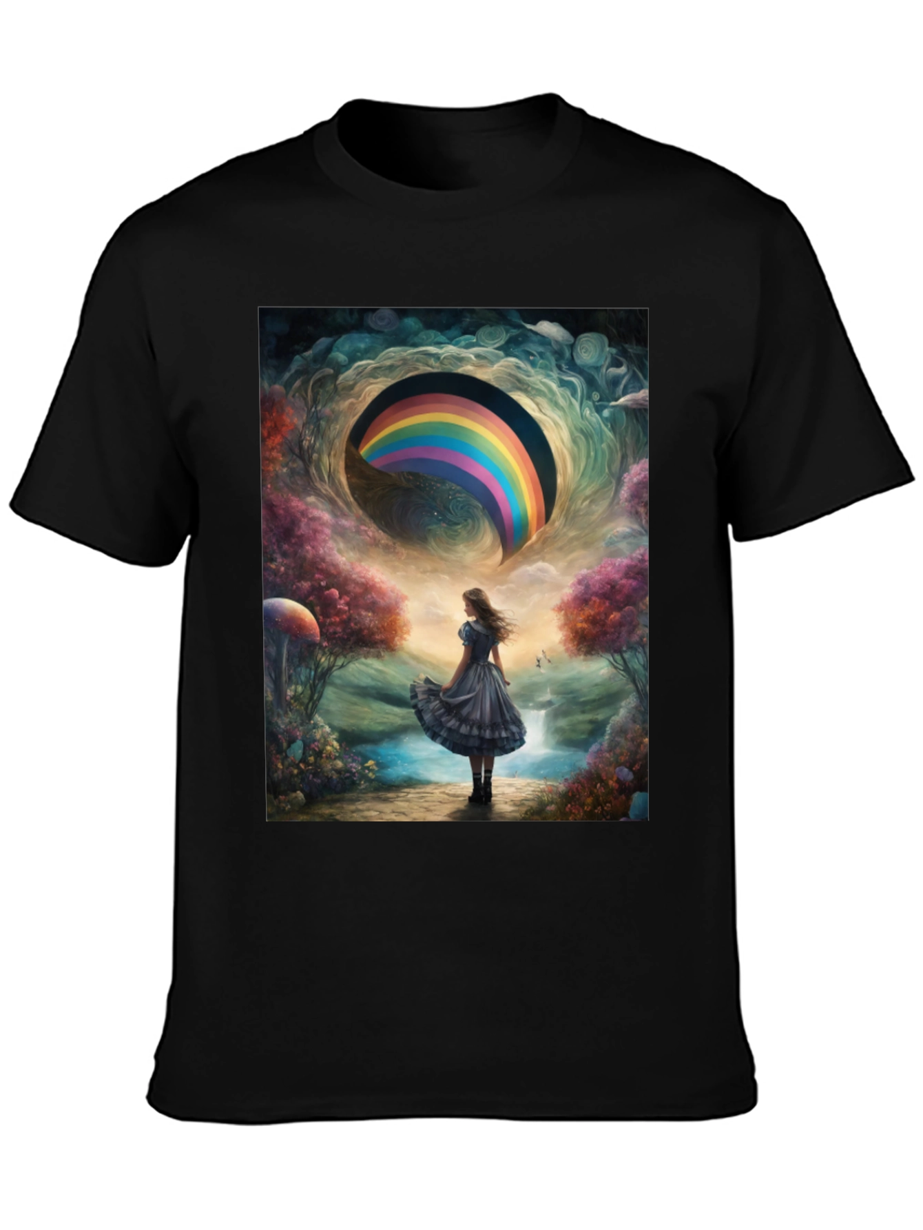 Camiseta Hombre Diseño Fantasía Arcoíris