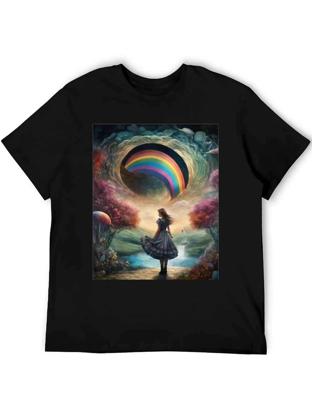 Camiseta Hombre Diseño Fantasía Arcoíris