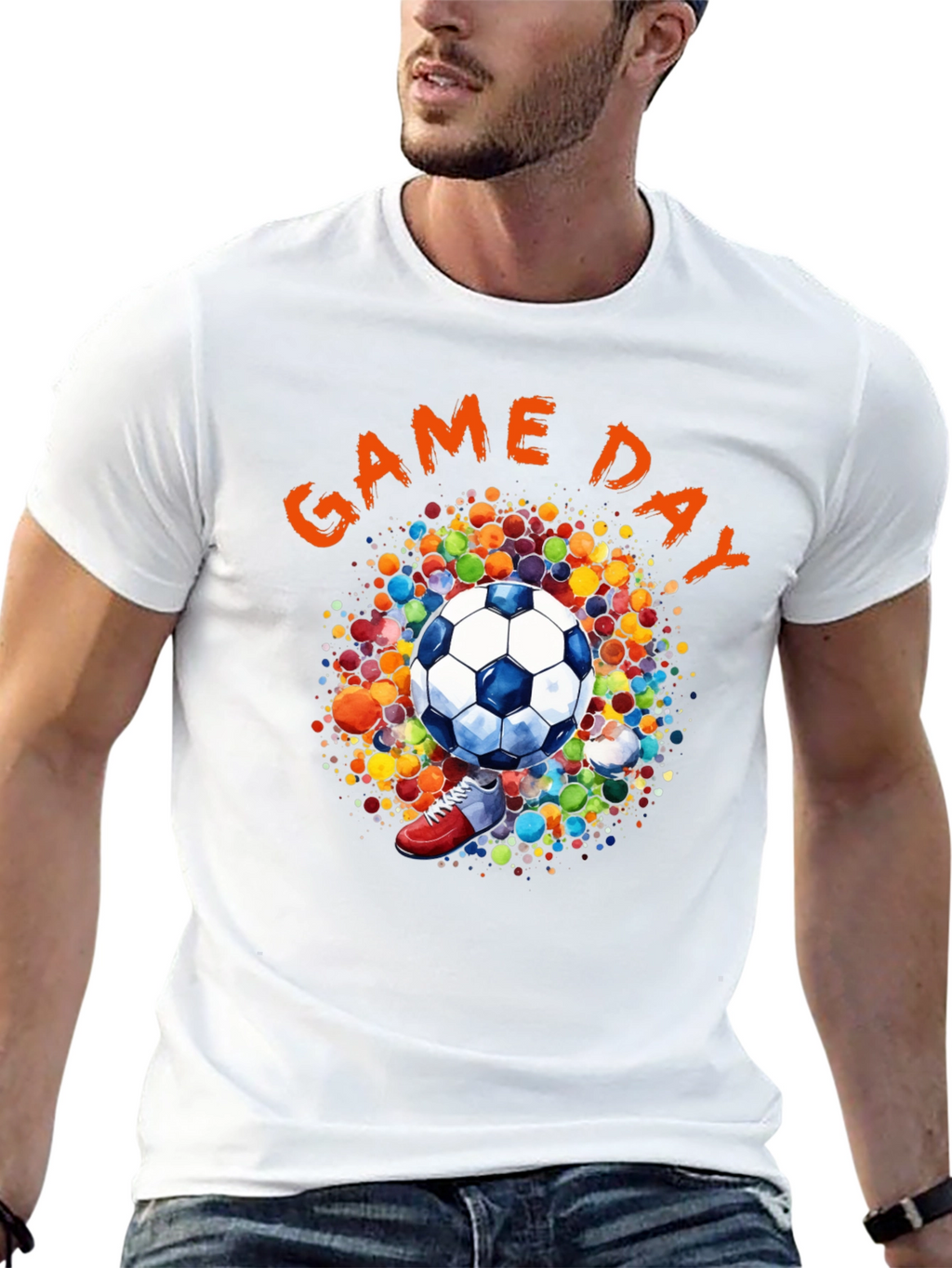 Camiseta Fútbol Día de Juego para Hombre