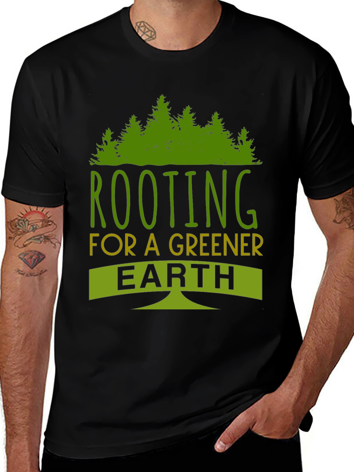 Camiseta Ecológica Raíces por un Planeta Más Verde