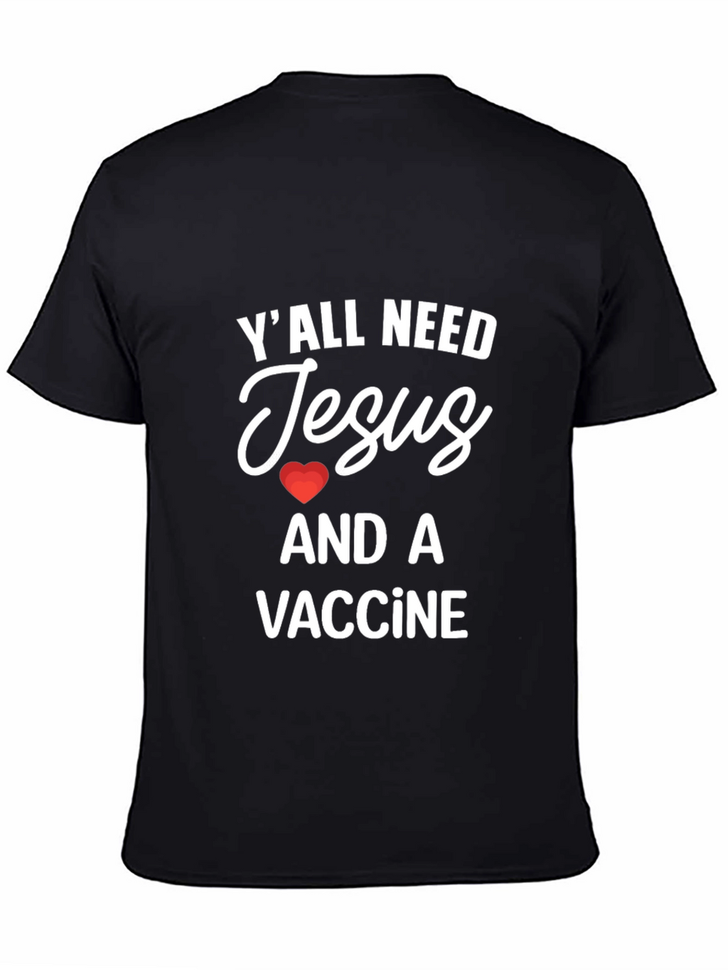 Camiseta Jesús y Vacuna - Estilo Casual