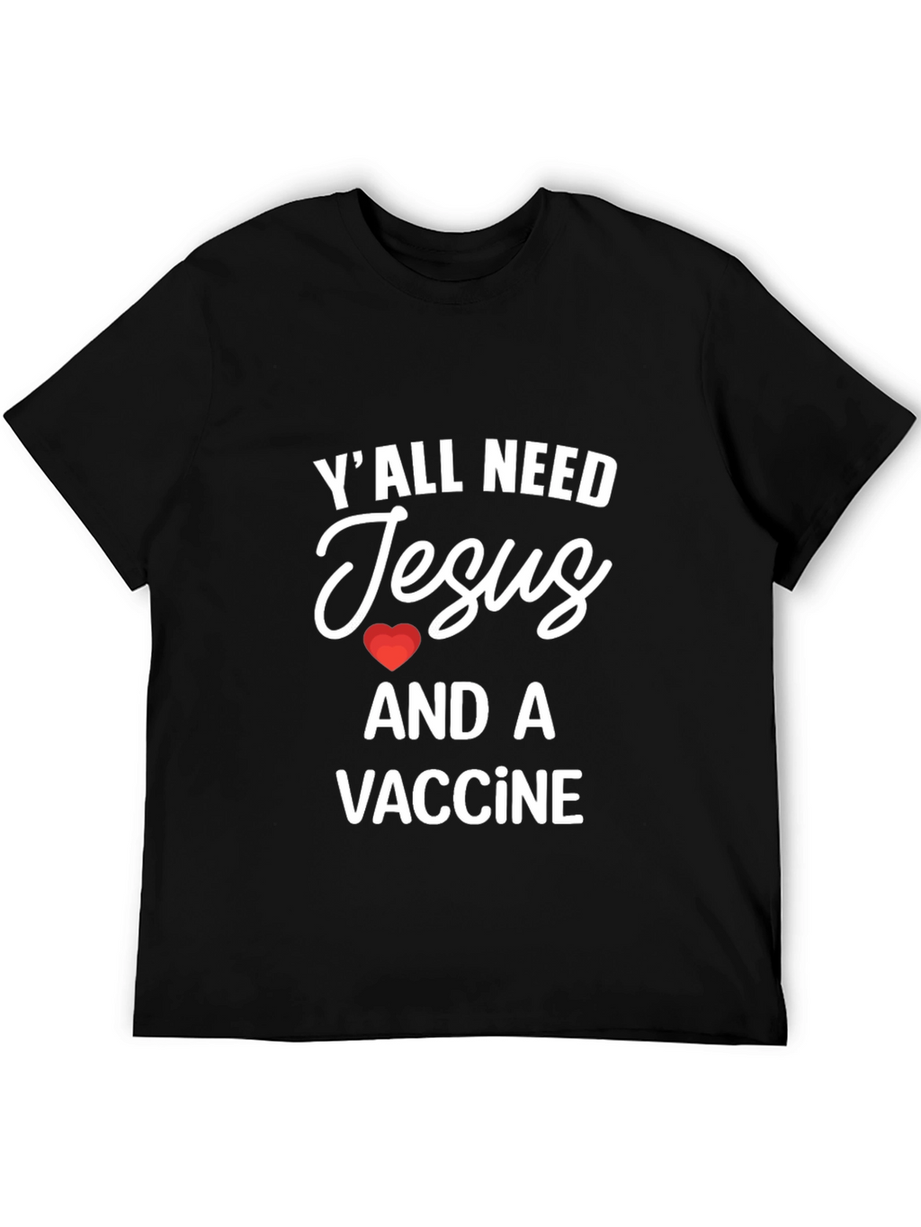 Camiseta Jesús y Vacuna - Estilo Casual