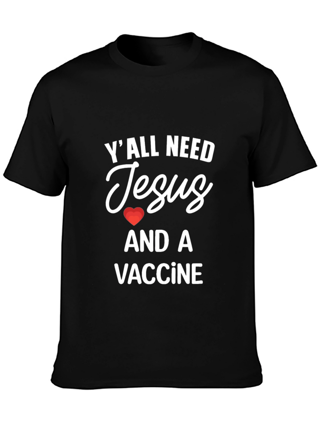 Camiseta Jesús y Vacuna - Estilo Casual