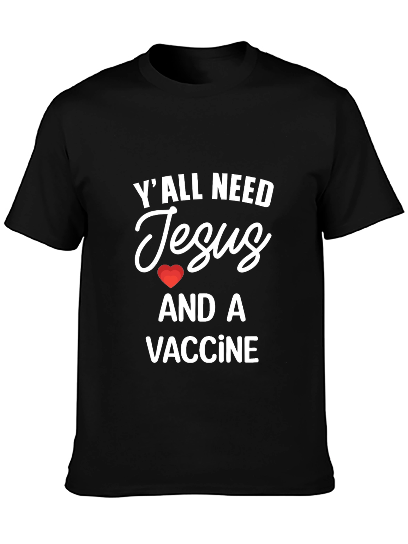 Camiseta Jesús y Vacuna - Estilo Casual