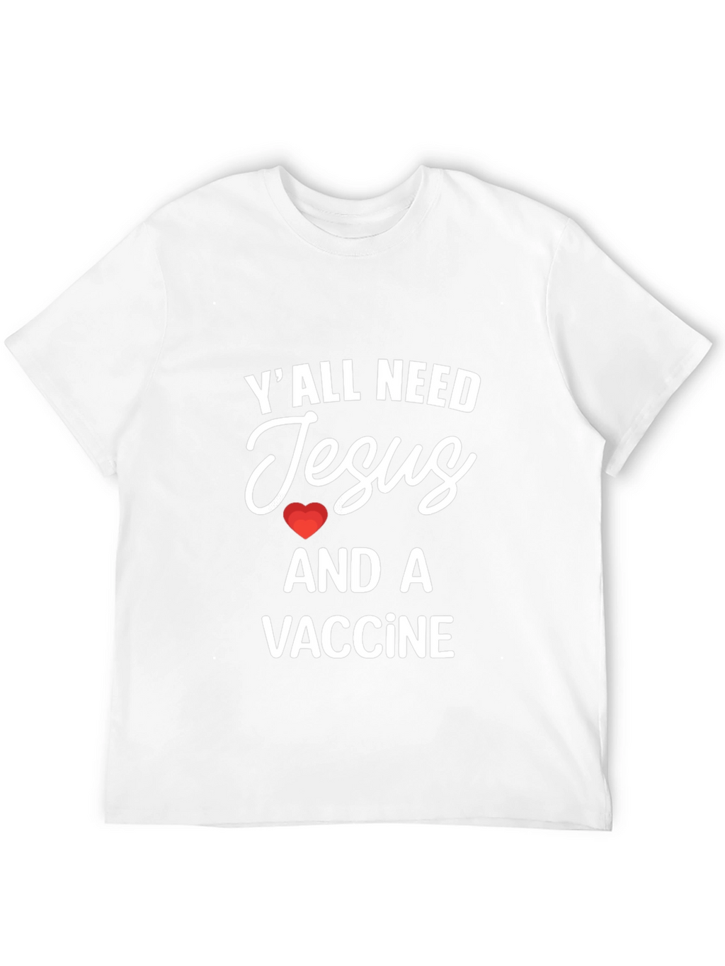 Camiseta Jesús y Vacuna - Estilo Casual