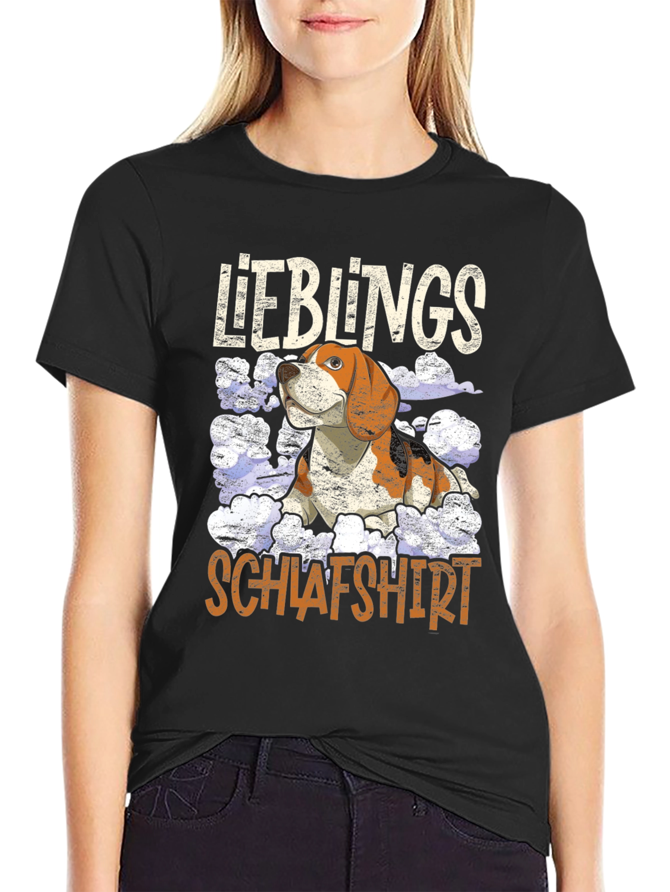 Camiseta de Dormir con Diseño de Beagle Lieblingsschlafshirt