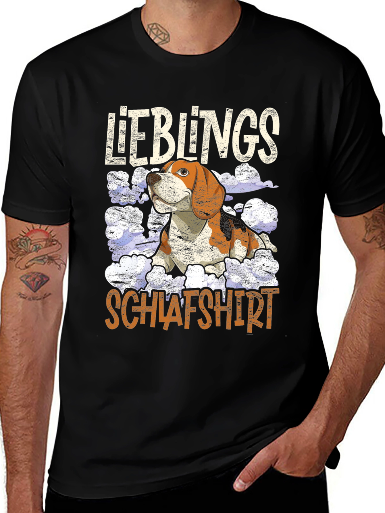 Camiseta de Dormir con Diseño de Beagle Lieblingsschlafshirt